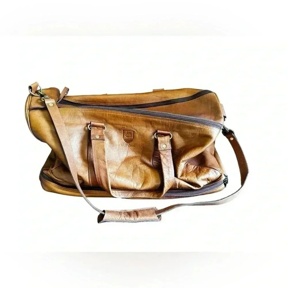 Roche’ Invitational Wolf Creek TICA Leather Duffel Travel Bag - Picture 4 of 16